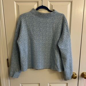 & Other Stories Cream and Blue Knit Sweater